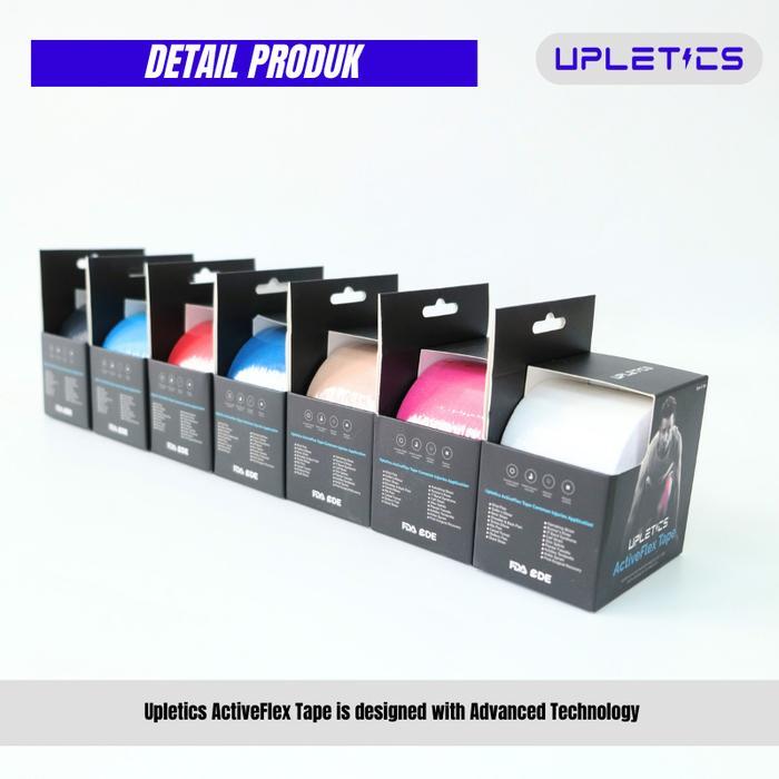 Upletics Active Flex Kinesiology Tape | Muscle Kinesiology Taping For Sport & Physiotherapy | Kinesi