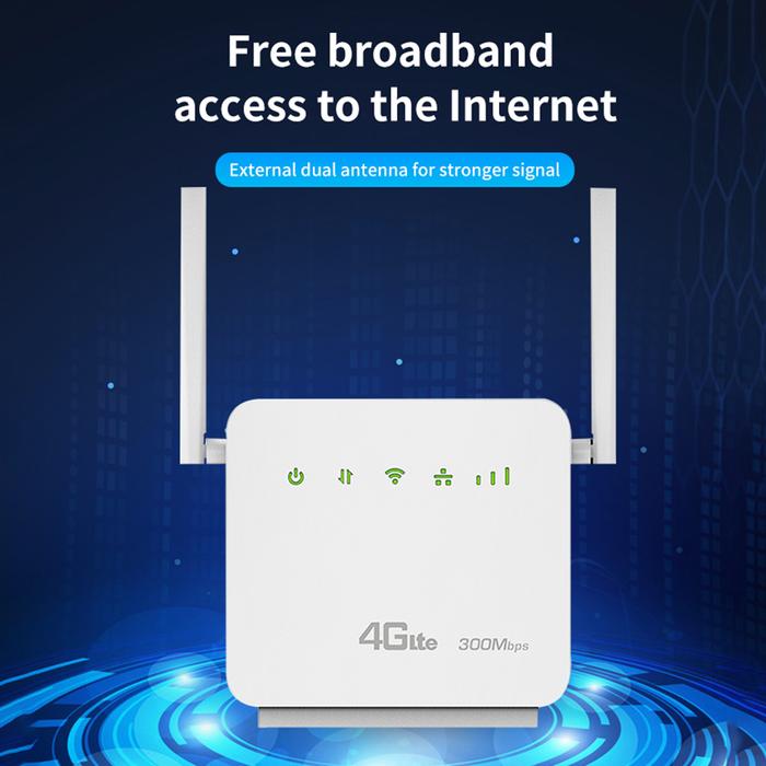 4G Router Modem 300Mbps 4G Router Wireless Modem External Antennas
