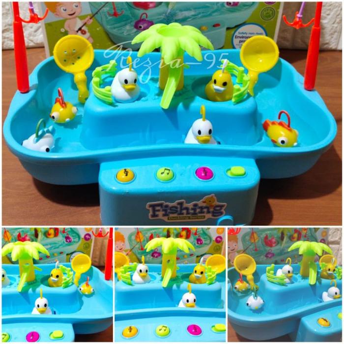 Mainan Anak Fishing Game Mainan Pancingan Ikan Bebek Ada Musik