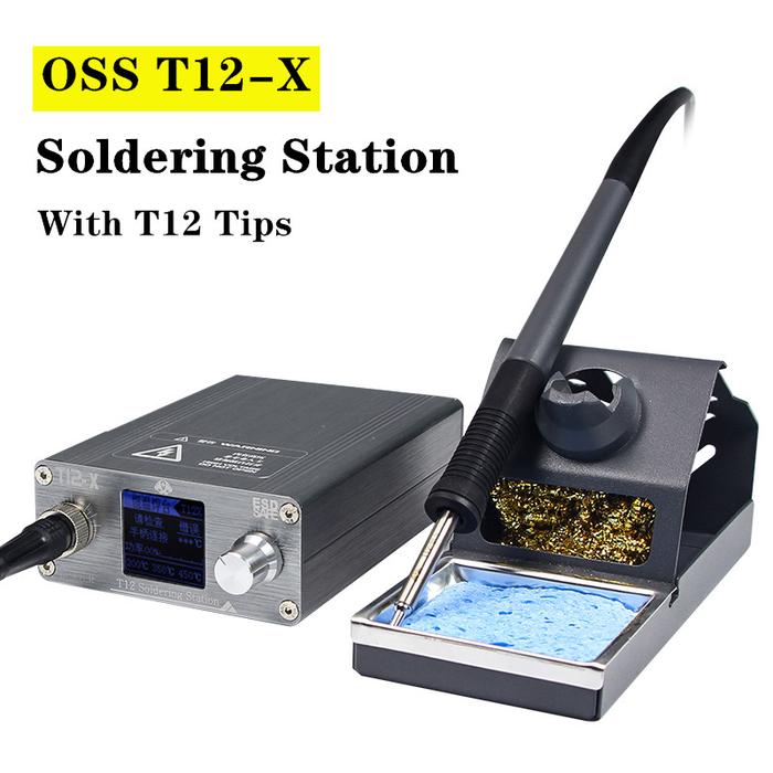 OSS T12-X Stasiun Solder Besi Solder Elektronik dengan Ujung T12