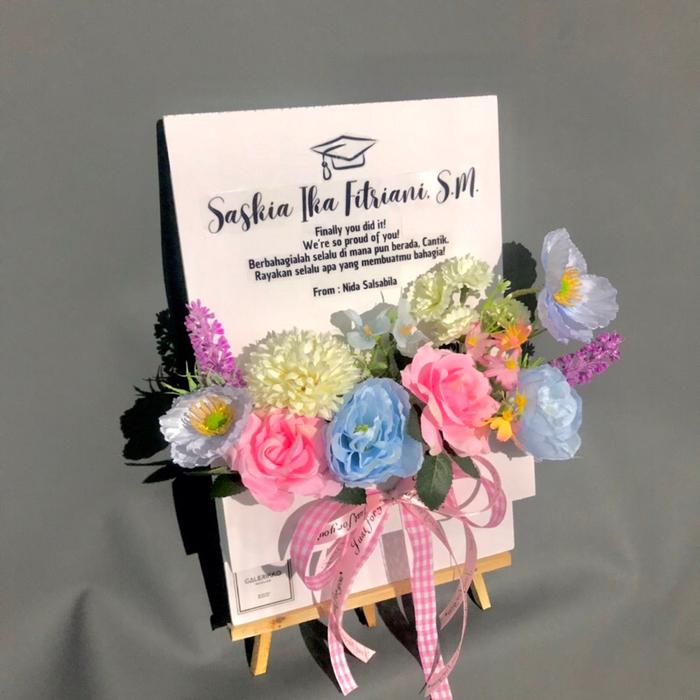 READY Mini Flower Box Sign | Papan Bunga Mini | Standing Flower | Flower Box