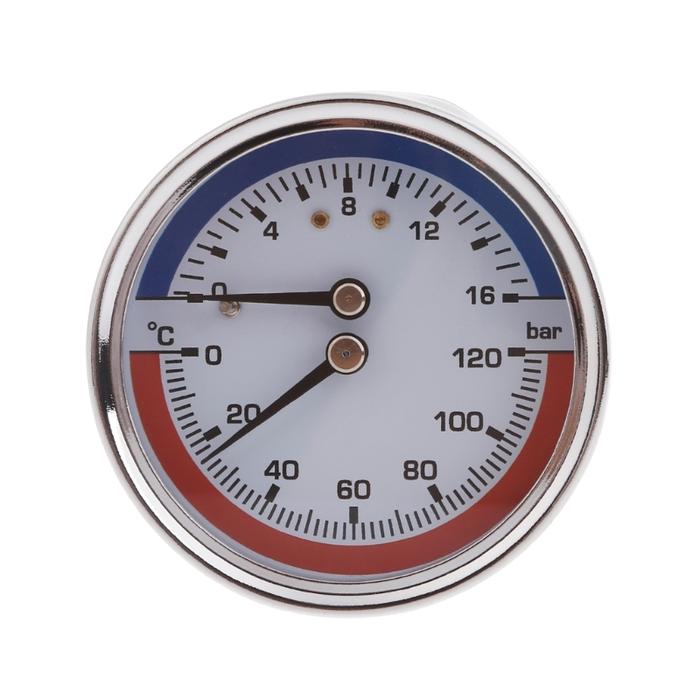 Thermal Pressure Gauge Thermo-manometer Boiler Temperature Pressure Gauge