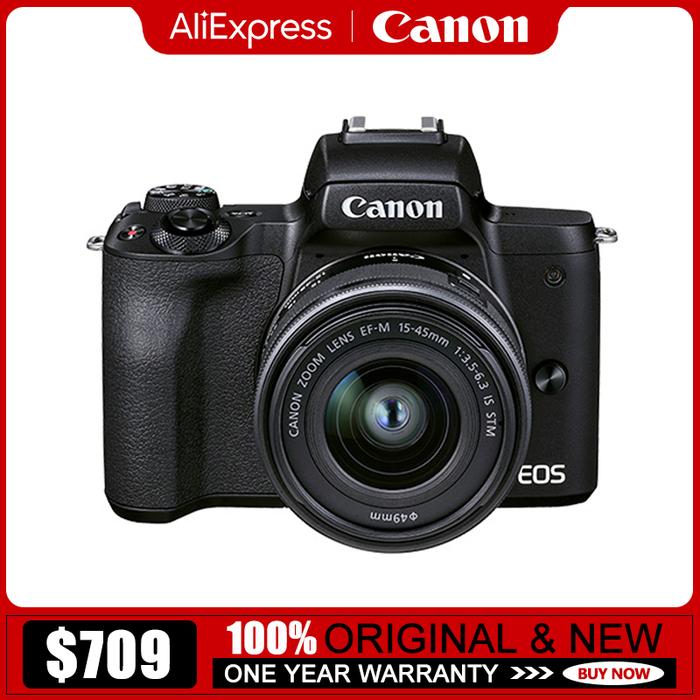 Canon EOS M50 Mirrorless Camera Body Hitam - APS-C 24.1MP 4K