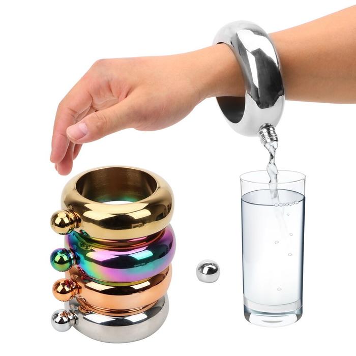 3.5 Oz Aksesori peralatan minum untuk wiski Vodka  bulat Chic