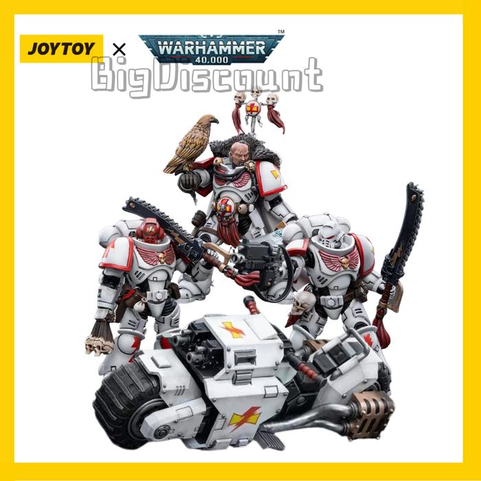 [IN STOCK] JOYTOY 1/18 Action Figure White Scars Intercessors And