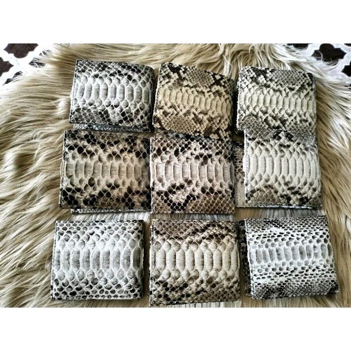 Dompet pria kulit ular python asli