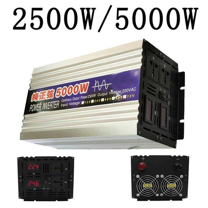 Car Power Inverter Pure Sine Wave 12V 220V 5000W- ZX-5000W
