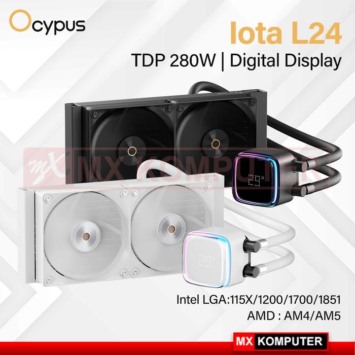 Ocypus Iota L24 280W Liquid Cooler Digital Display CPU Cooler