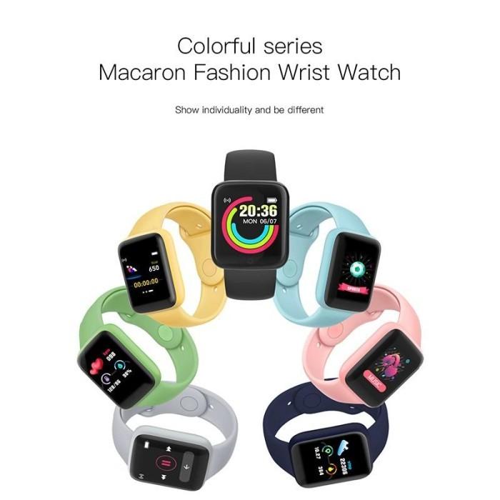 COCOK SMARTWACTH Y68S/D20 MACARON SMART WATCH Y68 MACARON JAM TANGAN PINTAR