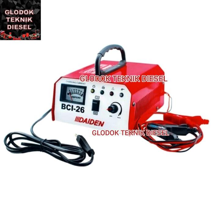 Battery Baterai Battere Charger CAS Aki Accu Basah BCI 26 20A Daiden