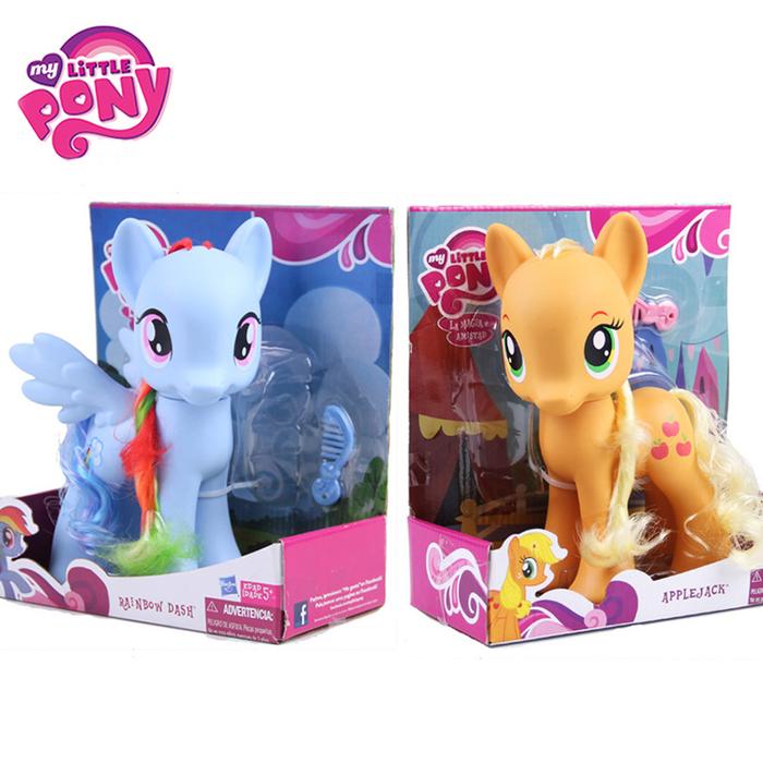 22cm My Little Pony Toys Rarity Apple Jack Rainbow Dash Princess