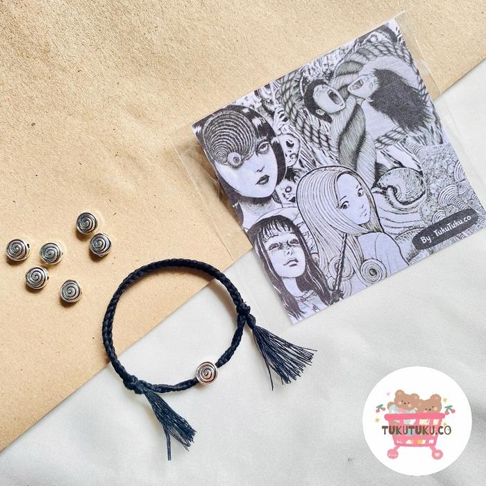 Gelang Benang Tali Anyaman Handmade Uzumaki Junji Ito / Gelang Persahabatan Junji Ito Collection /