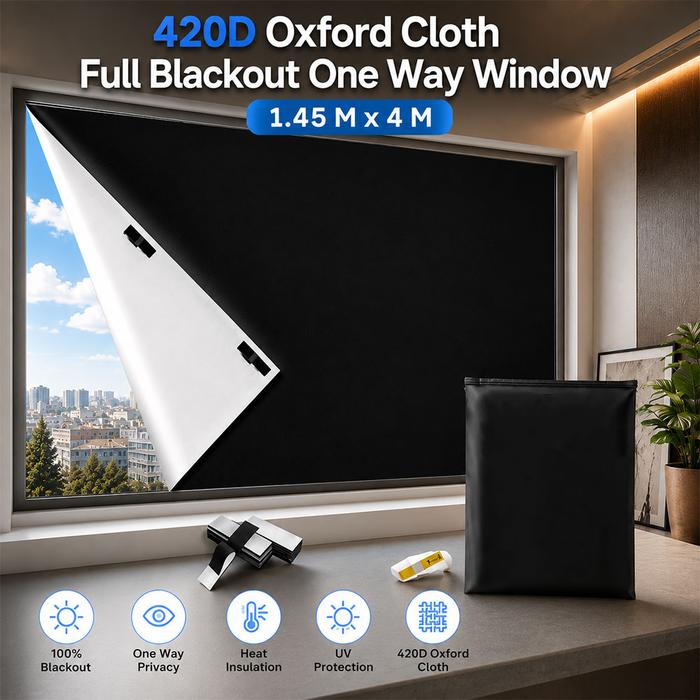 Cahayastore - Tirai Blackout Jendela | Window Film Anti UV | Penutup Kaca Rumah