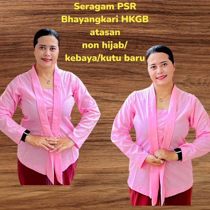 Atasan PSR BHAYANGKARI HKGB NON HIJAB/KEBAYA Kutubaru