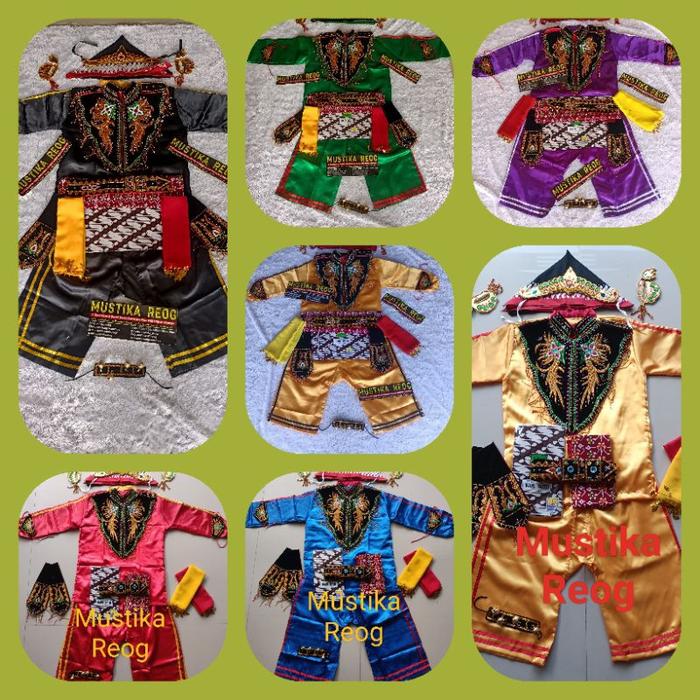Mustika Reog Pakaian Jaranan dan Celeng Baju Celeng Baju Jaranan Baju Jatilan Kostum Tradisional Ind