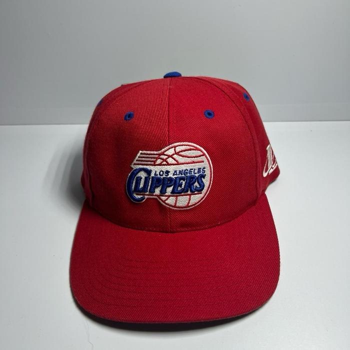 Topi vintage LA clippers NBA logo athletic plain logo wool material