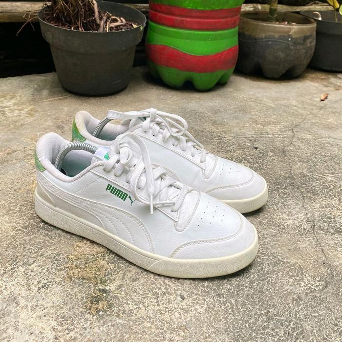 Puma Shuffle white green second original Sneakers Shoes