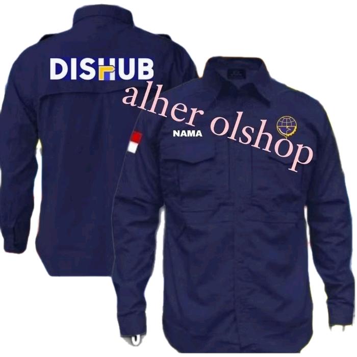 terbaru bisa satuan bisa request nama tanpa biaya tambahan kemeja tactical dishub baju tactical dish