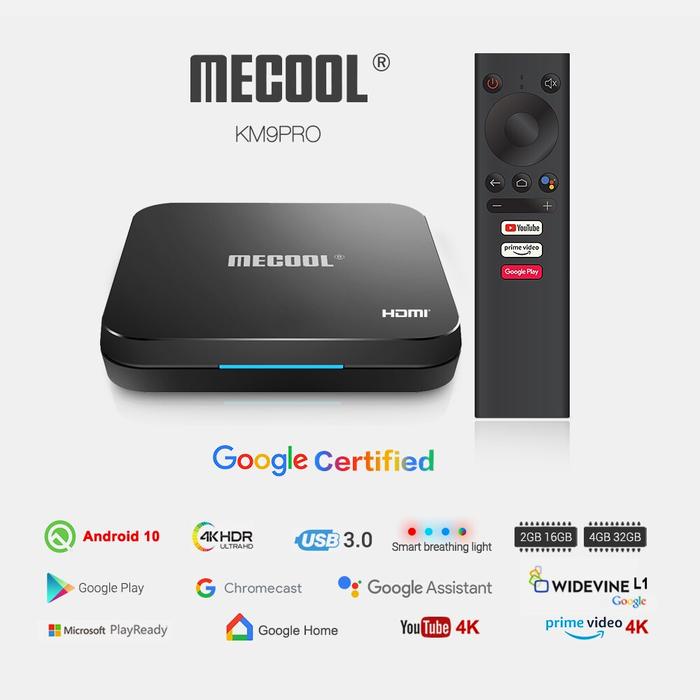 Mecool KM9 Pro Classic Google Certified Amlogic S905X2 Android 10.0