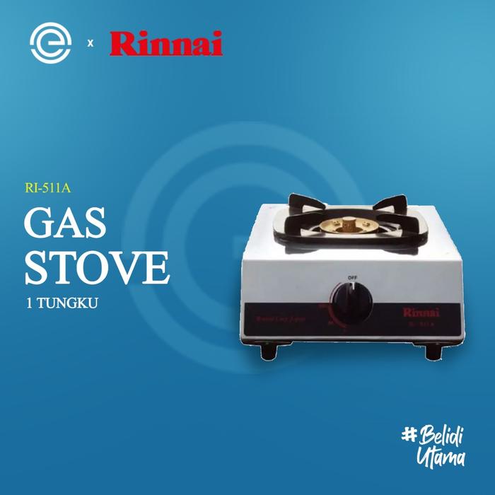 RINNAI Kompor Gas Stainless 1 Tungku RI-511A Api Besar
