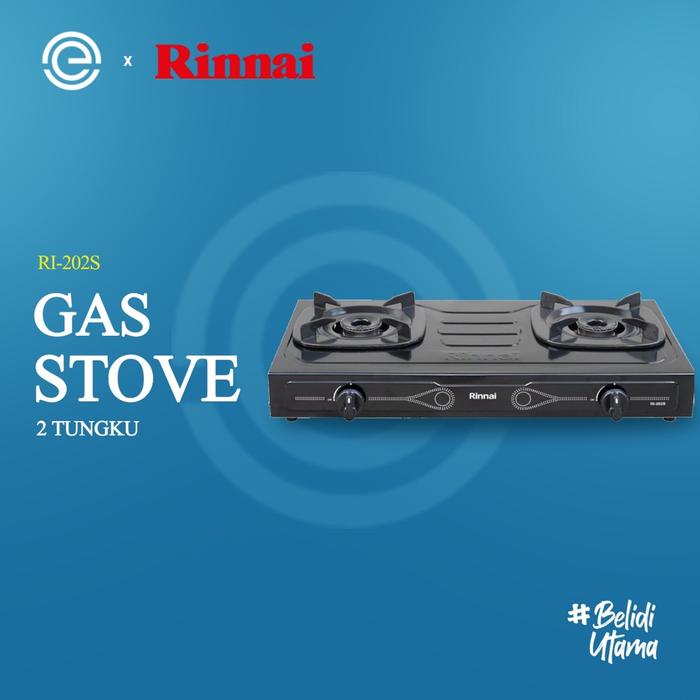 RINNAI Kompor Gas 2 Tungku RI-202S Sun Burner