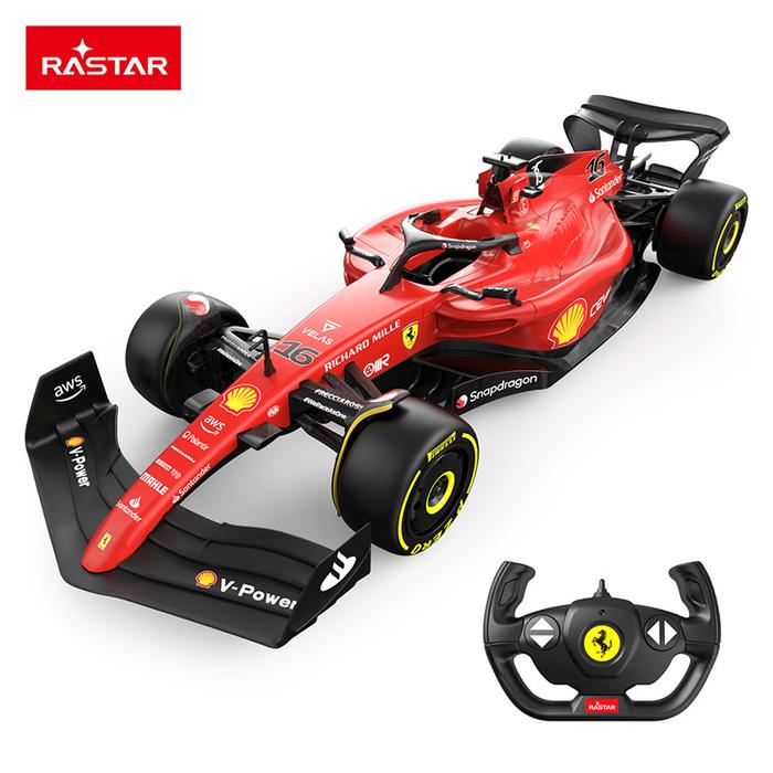 Rc Car For 1/12 Ferrari F1-75 2023 #16 Charles Leclerc F1 Formula Racing RC Car Toy Model Collection