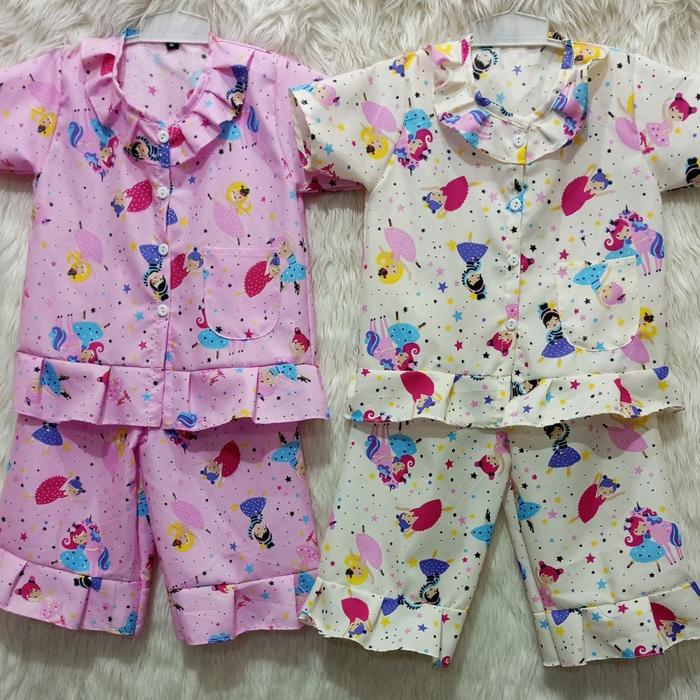 baju tidur anak perempuan/setelan baju tidur anak perempuan
