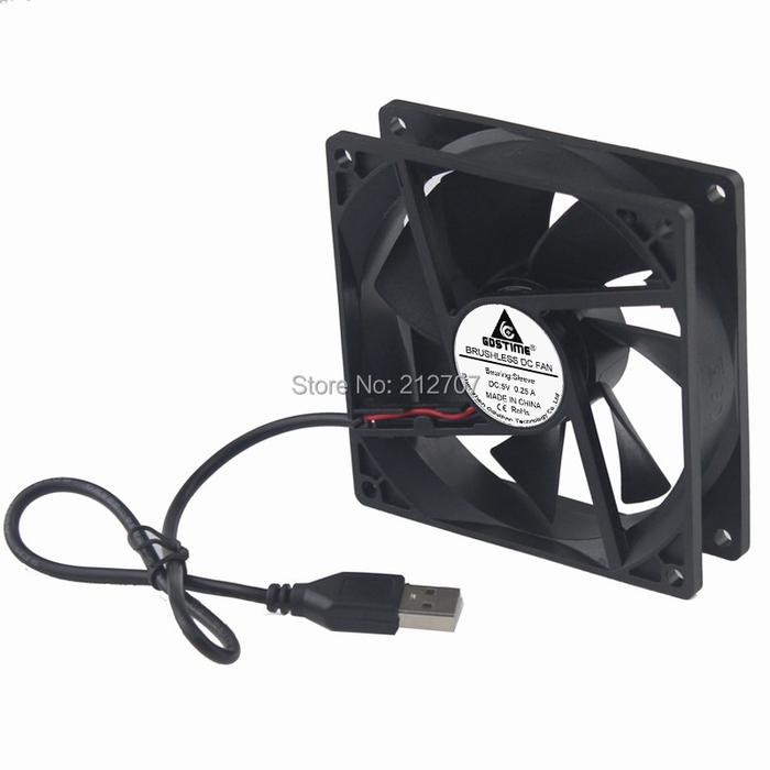 Gdstime 5V USB Fan 92mm 92x92x25mm PC CPU Cooling Cooler
