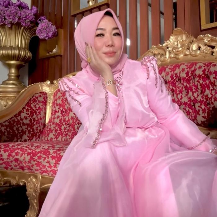 Gamis organza Zaneta mix squeen