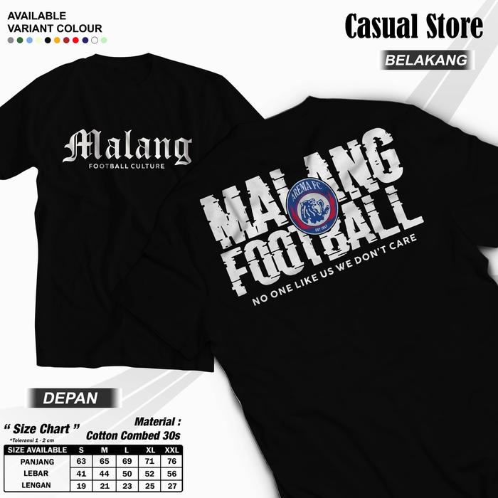 Kaos Baju Malang Football Culture/Kaos Arema Fans Aremania