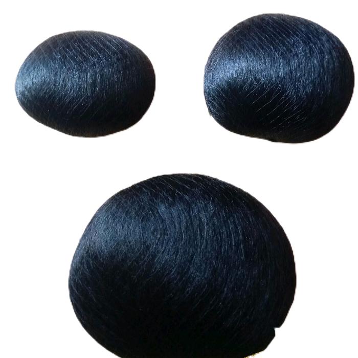 Sanggul Cepol BCL Polos Anak & Dewasa untuk Hijab Paes Ageng Bahan Rambut Sintesis Lembut Nyaman Par