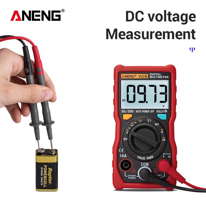 ANENG V02B og Digital Multimeter EsrMeter Transistor Tester Multimetro Multimeter Auto Peak Power Of