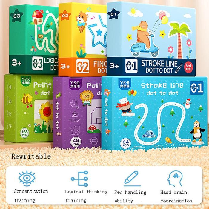 MAGIC WORKBOOK DOT TO DOT WIPE AND CLEAN BUSY BOOK ACT IVITY BOOK BUKU EDUKASIMenulis Buku Panduan B