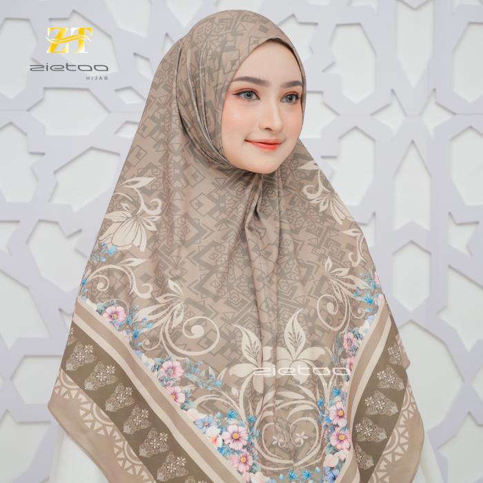 Zietoo Hijab Instan Syar'i Jumbo Sublim Motif Alina Pet Kerudung Bergo Syari Terbaru 2025 Jilbab Pan