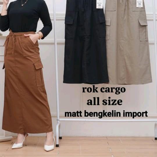 Rok Cargo Bengalin Import Wanita Casual Dewasa