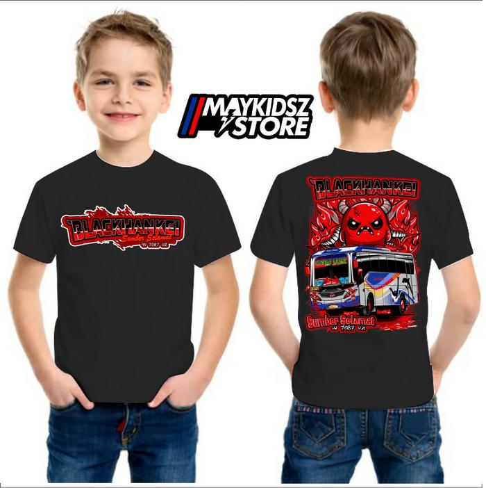 BAJU KAOS ANAK BUS SUGENG RAHAYU BLACKHANKEI SUMBER SELAMAT BUS HEREX JATIM SUGENG RAHAYU T-SHIRT AN