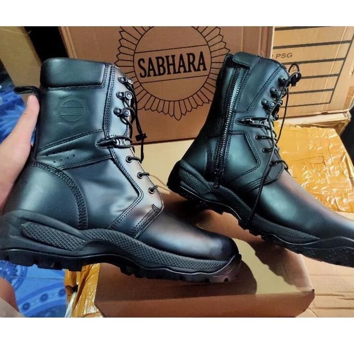 Sabhara Sepatu PdL Sabhara Polri ori Dalmas Safety Steel Toe Cap Breathable GENUINE BOKS LEATHER Lig