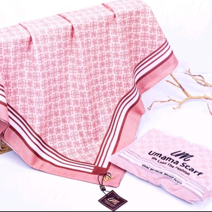 Hijab umama motif persegi scraf umama azara