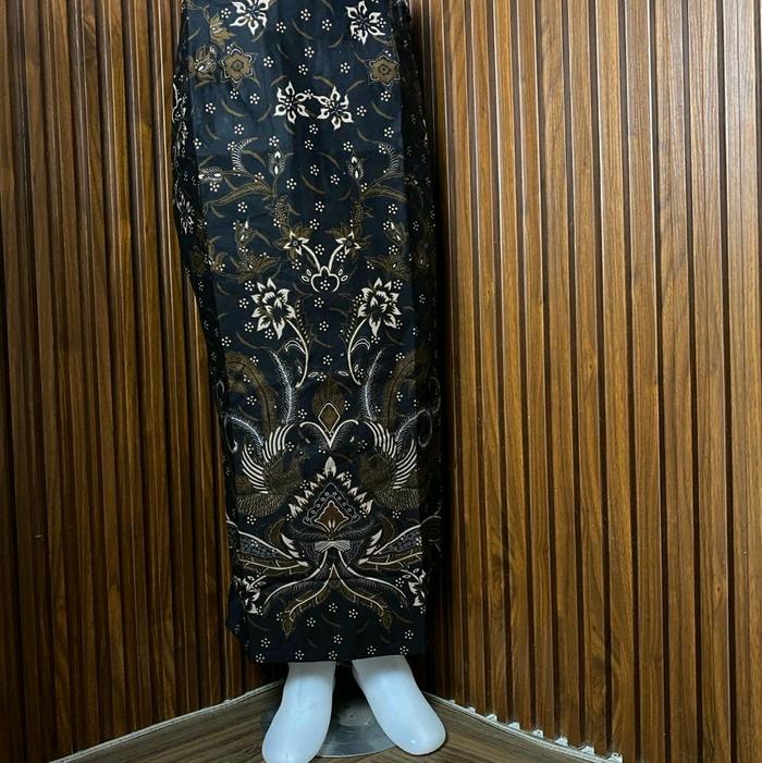 Rok Span Batik Putra Hadi Solo Belah Samping Motif Sultan Lasem Cabut Katun Nyaman & Aman Saat Jalan