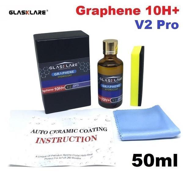 GLASKLARE GRAPHENE 10H+ NANO CERAMIC DIAMOND COATING MOTOR MOBIL HELM