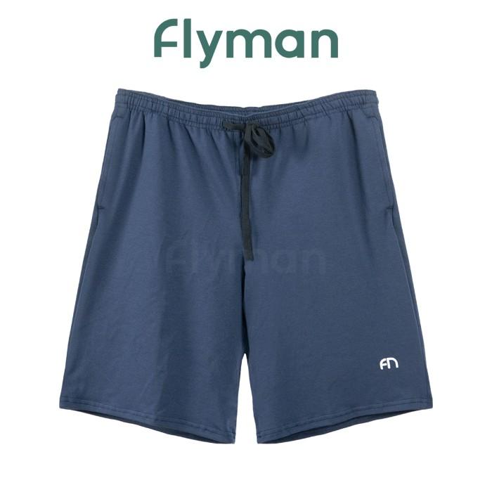 J♥O1 FLYMAN CELANA PENDEK SANTAI PRIA CLN RUMAH KATUN 1 PCS FM 3358 C☛8P