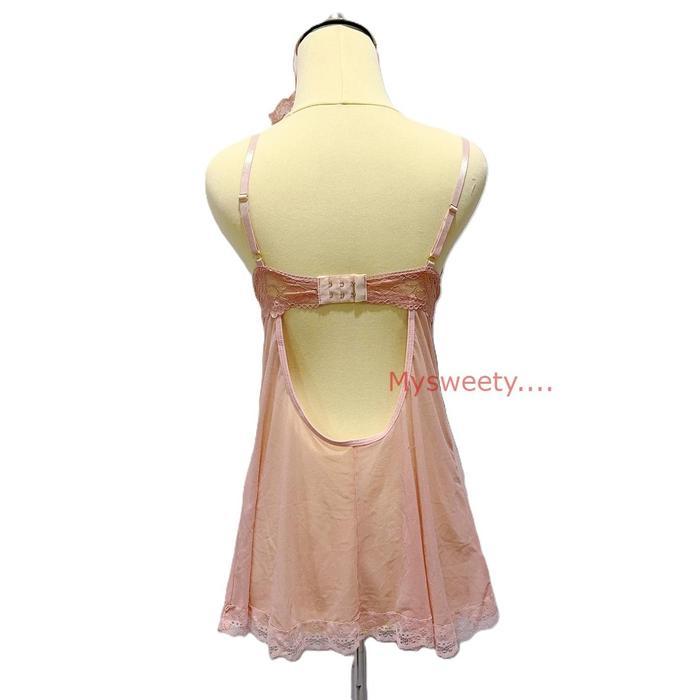 GRATIS ONGKIR Baju Tidur Sexy Lingerie Transparan Push up CUP Bra Wanita (DDD04)