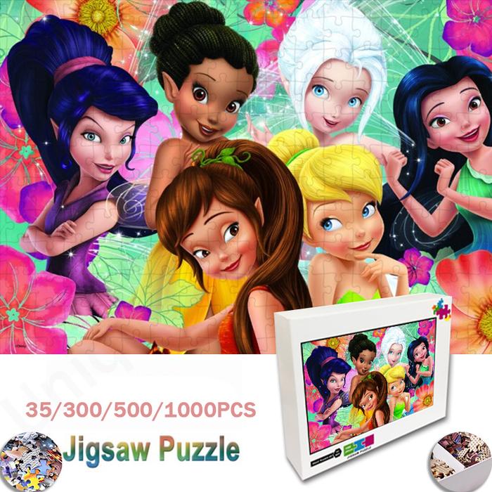 Jigsaw Puzzle Disney Tinkerbell and Fairy Jigsaw Puzzle Educational