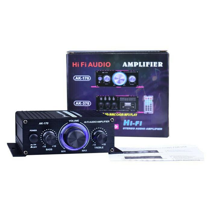 Audio Amplifier Hifi Black Mini Amplifier 400w Stereo Mini Hifi Audio