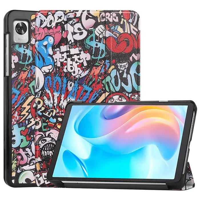 Flipcase Realme Pad Mini 8.7 Inch 2022 Leather Case Realme Pad Mini Linen Leather For Kids