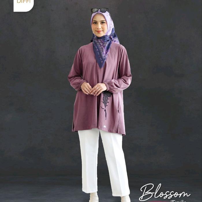 BLOSSOM TUNIK BY DIFFI √ Tunik polos √ Tunik bunga √ Tunik kaos √ Tunik diffi