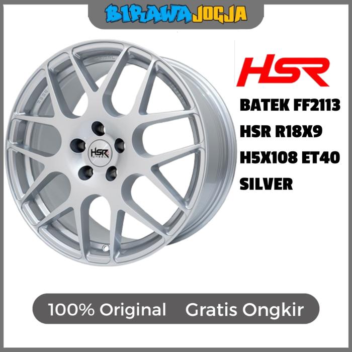 PELEK HSR BATEK RING 18 H5X108 WARNA SILVER BISA UNTUK CHERY OMODA E5 JAECOO J5 FORD FOCUS