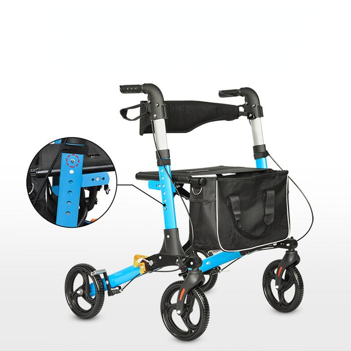 Lightweight Aluminum Rollator Walker With Brake Elderly