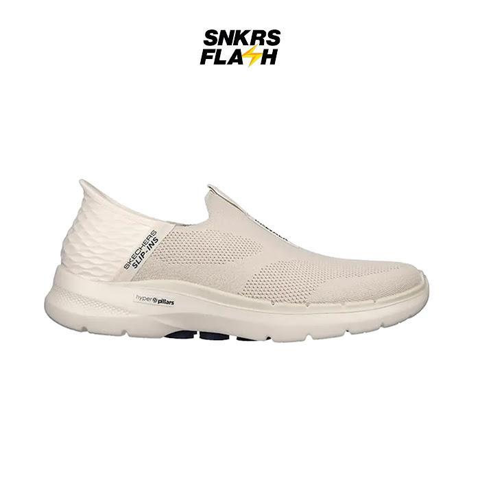 sale Sepatu Casual Pria SKECHERS GO WALK 6 NATURAL - 216278NAT