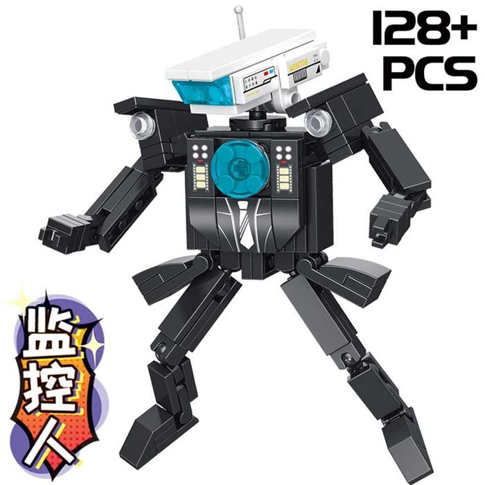 Skibidi Toilet Balok Mainan Anak Cameraman Titan Model Building Blocks Mainan Edukasi Titan TV Man/T